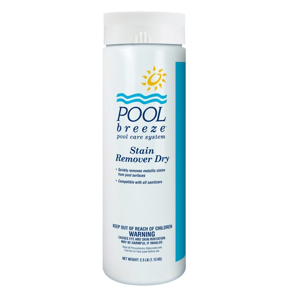 Pool Breeze Stain Remover Dry container for removing metallic stains from pool surfaces